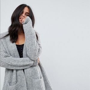 Free People Oversized Gray Cardigan/sweater